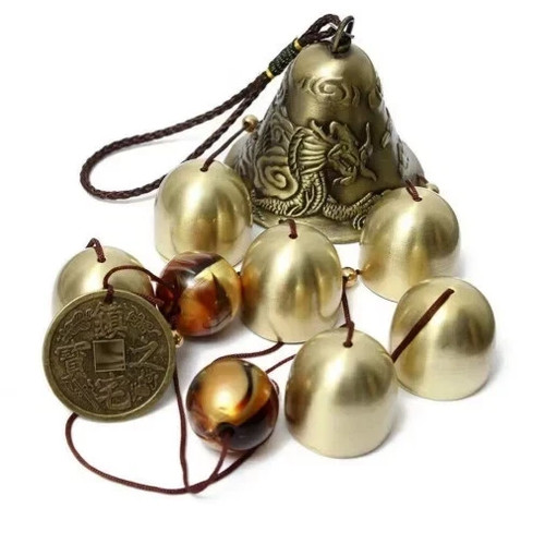 Large copper bells hanging - copper,