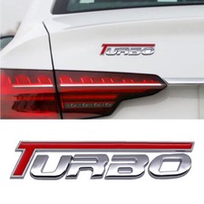 1x Chrome Turbo Logo Emblem