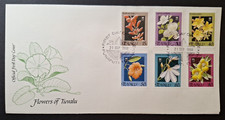 Tuvalu: 1990 Flowers; First Day Cover (FDC)