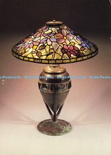 D213678 New York Tiffany Studios Clematis Table Lamp Leaded Favrile Glass and Br
