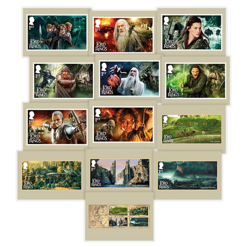 Lord the rings postcards - lord,