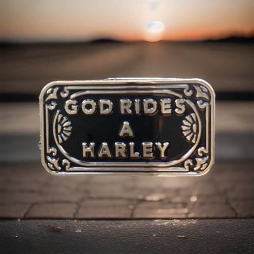 Harley hog biker pin badge - hog,