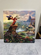 Thomas Kinkade Studios Disney Mickey Mouse Fantasia Canvas Art