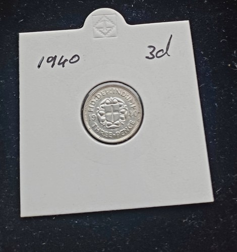 1940 silver threepence coin - 1940, 3d