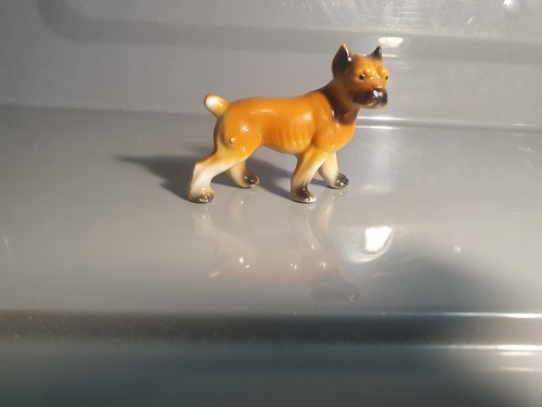 Small vintage ceramic - small, boxer