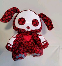 Rare Skelanimals Dax The Dog Lovestruck Skull Pattern Soft Plush Toy 6”