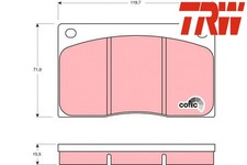 FRONT BRAKE PADS SET GDB585