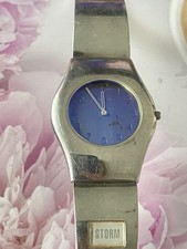 Storm Unisex Silver Tone Wrist Watch 00109 nemesis XL VINTAGE Bracelet 742