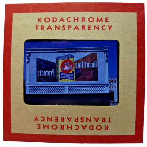Kodachrome red border slide - kodachrome, |
