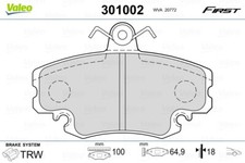 301002 VALEO Brake Pad Set