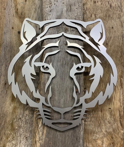 Tiger cat steel metal wall - steel,