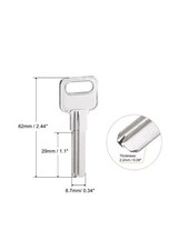 Key Blanks, 29mm Length 2 Slot