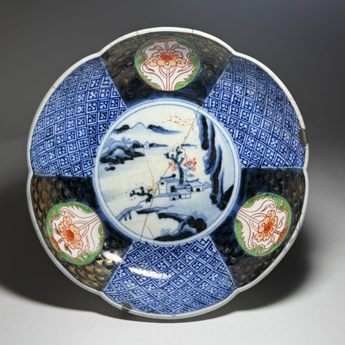 Old imari landscape floral - old,