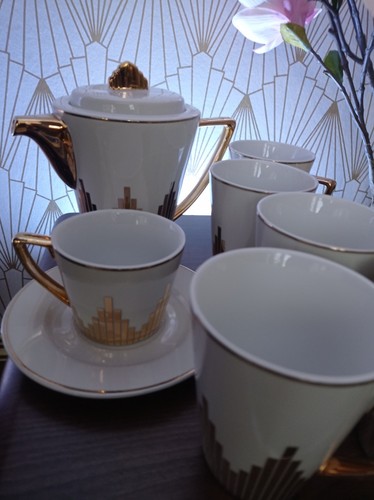 Biba retro gold art - biba, deco