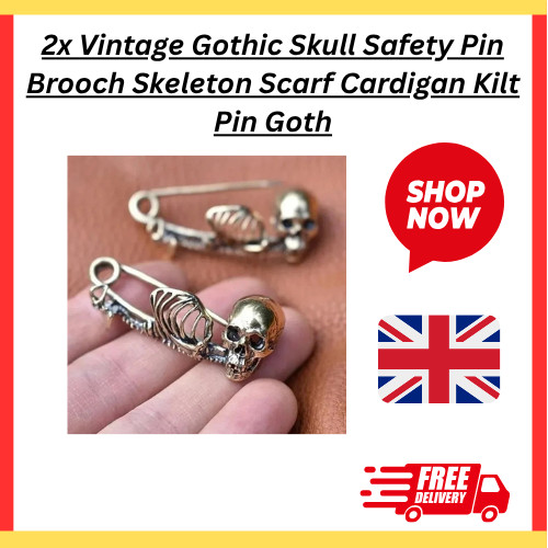 Vintage gothic skull - gothic, safety