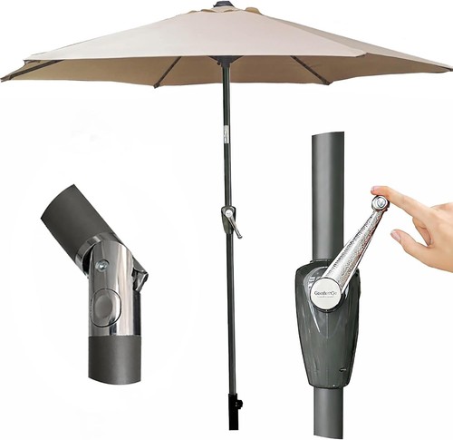 Large parasol garden table - 2m,