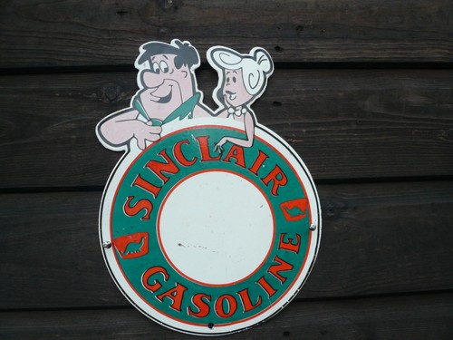 Flintstones enamel sign - enamel,