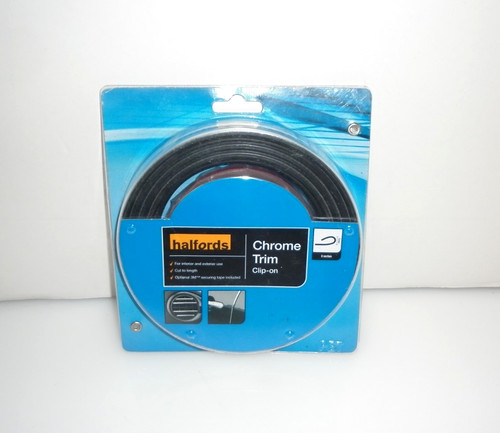 Halfords clip chrome trim u - on,