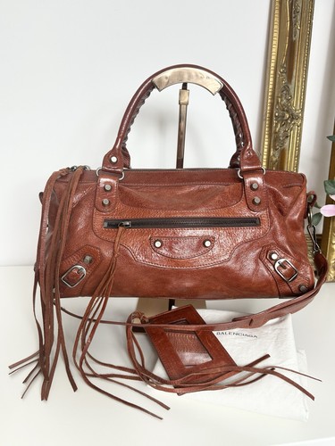 Balenciaga vintage brown city