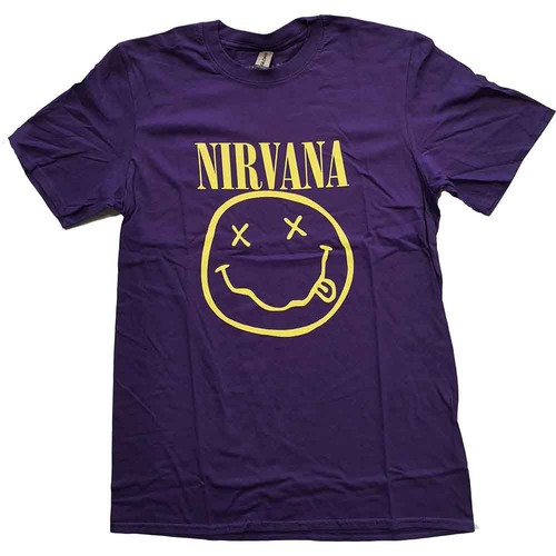Nirvana shirt yellow smile - t,