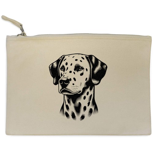 Dalmatian canvas clutch bag - clutch,