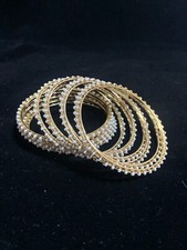 Traditional Indian Bangles Bollywood Bracelet Kada Gold Plated 12pcs