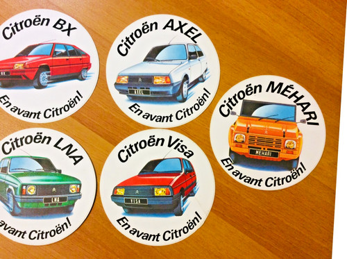 Lot sticker citroen mehari - mehari, bx