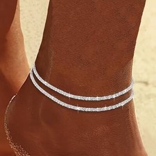 Ankle Bracelet Anklets For Women Chain Silver Foot Beach Jewellery Gift Anklet
