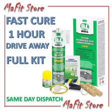 WINDSCREEN 1 HOUR GLASS SEALANT BONDING ADHESIVE GLUE CAR SET KIT FAST BOND BOLL