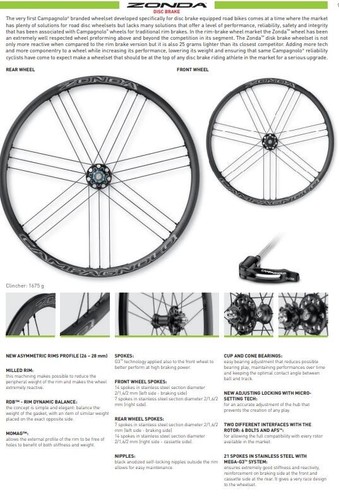 Campagnolo zonda afs - campagnolo, db