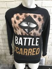 BLOOD BROTHER MENS DESIGNER CLEARANCE BATTLE SCARRED SWEATSHIRT TOP M WAS £85 !!