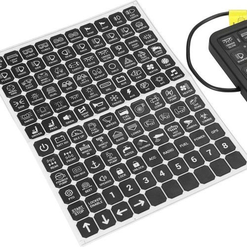 Push button switch - switch, stickers