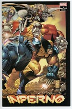 Inferno #1 1in50 Capullo Wraparound Variant Comic Book Marvel Hickman X-Man 2021