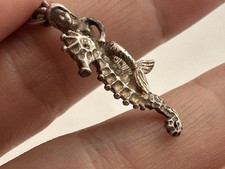Vintage Solid Silver Mermaid Riding Seahorse Charm