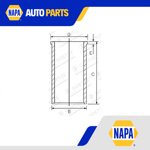 Cylinder liner fits mercedes - cylinder,