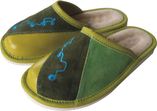 Boy leather slippers - ,