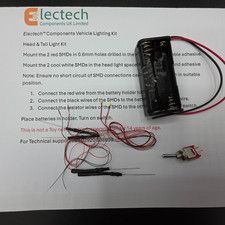 Model vehicle lighting kits
