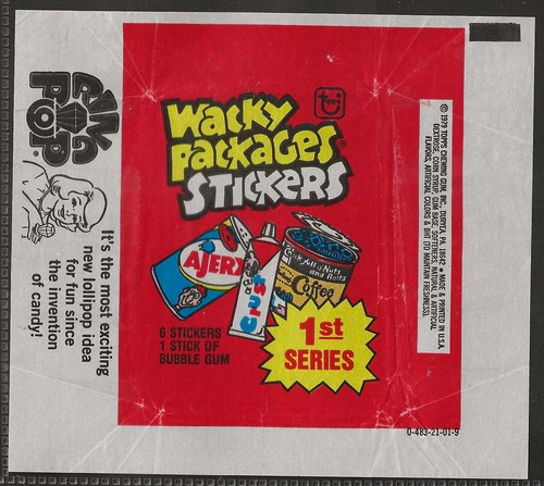Topps bubble gum wrapper - topps, wrapper-