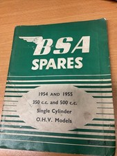 Bsa spares 1954 and - spares,