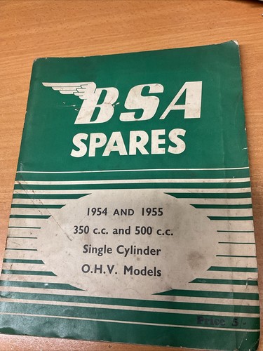 Bsa spares 1954 and 1955 - spares,