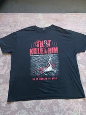 WWE Undertaker That Killed Him Mankind T-Shirt Hell in a Cell JR Quote 3XL Black