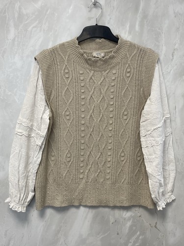 Fat face beige cable knit - face,