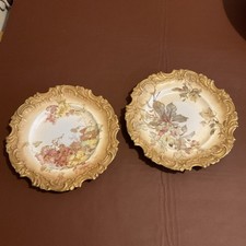 Royal Doulton Burslem Floral Plates x2 Vintage 