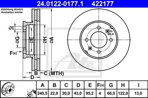 New brake disc - new, for