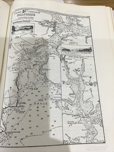 Vintage sea chart nautical - sea, /
