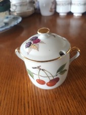 Royal Worcester Evesham Gold. Preserve Jar with Lid. Jams, Mint,  Mustard Etc