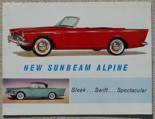 Sunbeam alpine 1960 - alpine, brochure