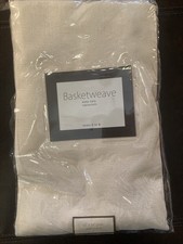 Basketweave Tablecloth Vanilla/Ivory 60" x 84" Oval (Seats 6-8) NEW