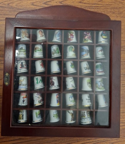Set thimbles in wooden - 35, of