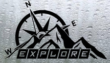 LARGE Compass Mountain EXPLORE